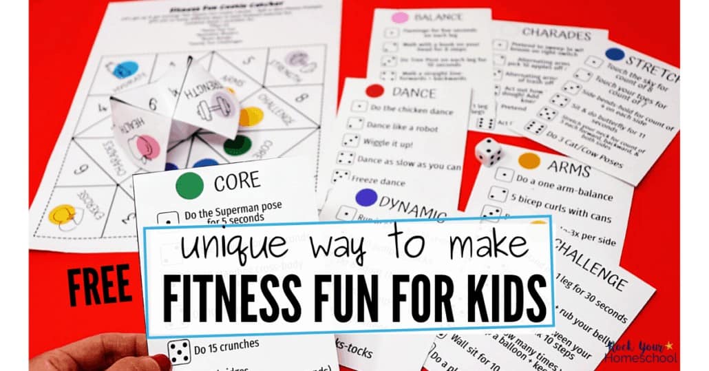 Make fitness fun for kids with this free printable game and activities.