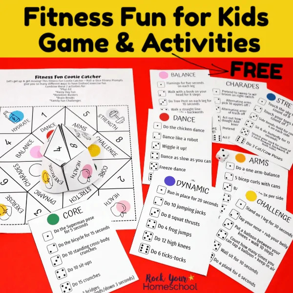 Make fitness fun for kids with this free printable game and activities.