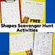 Free Shapes Scavenger Hunt Printables for Simple Math Fun - Rock Your ...