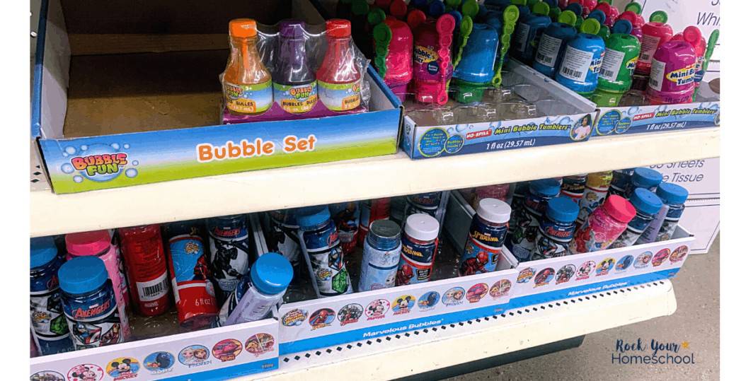 Find amazing ways to stock up for summer fun at home with Dollar Tree, like getting an awesome variety of bubbles.