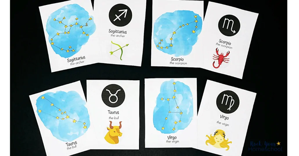 These free constellation cards are amazing ways to enjoy special science fun with kids.