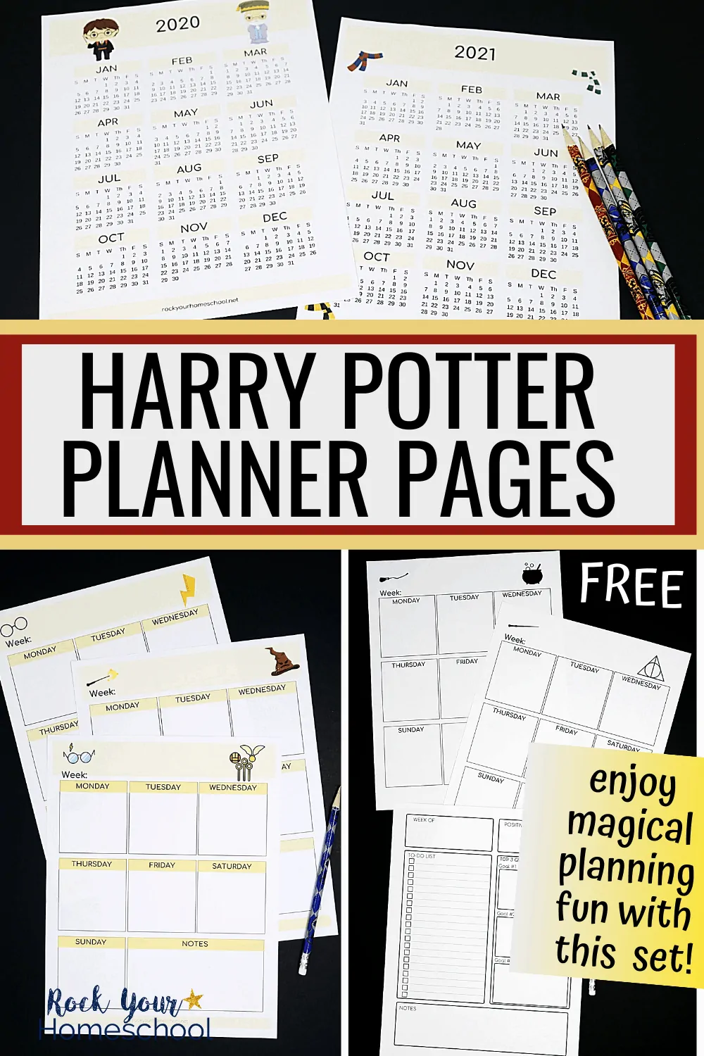 Free Harry Potter Planner Pages for a Fantastic Year