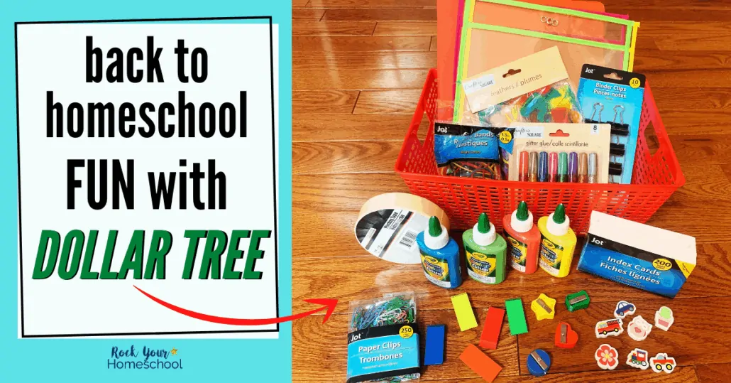 Enjoy fantastic and frugal back to homeschool fun with these tips & ideas for stocking up at Dollar Tree.