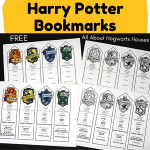 Free Harry Potter Bookmarks For Fun With Hogwarts Houses Rock Your Homeschool