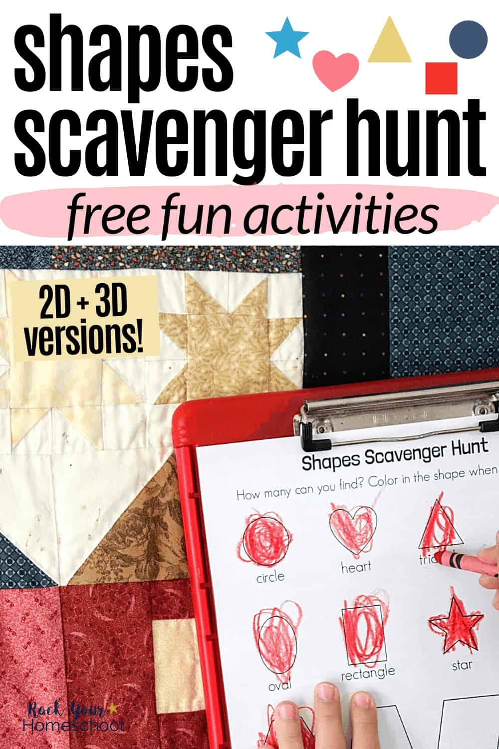 Free Shapes Scavenger Hunt Printables for Simple Math Fun