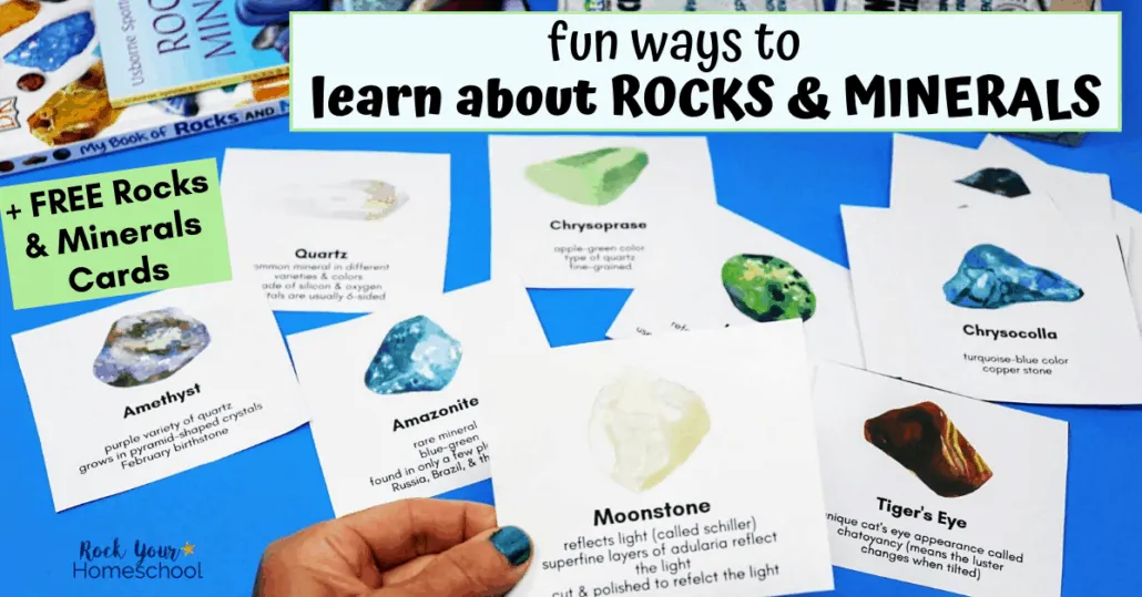 Make learning about rocks and minerals fun with these fantastic resources & FREE cards for hands-on activities.