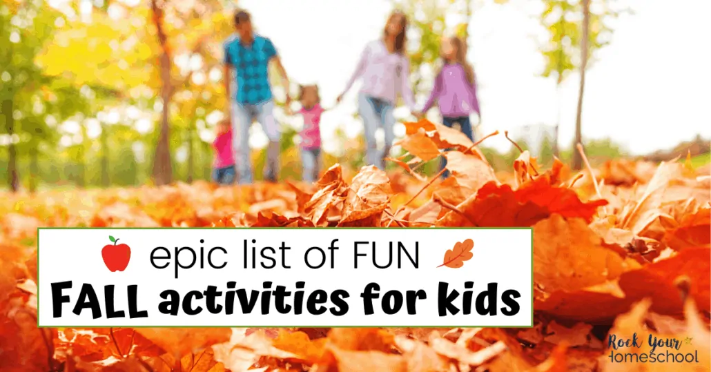 This epic list of fantastic Fall activities for kids will help you plan & prepare for amazing Autumn fun.