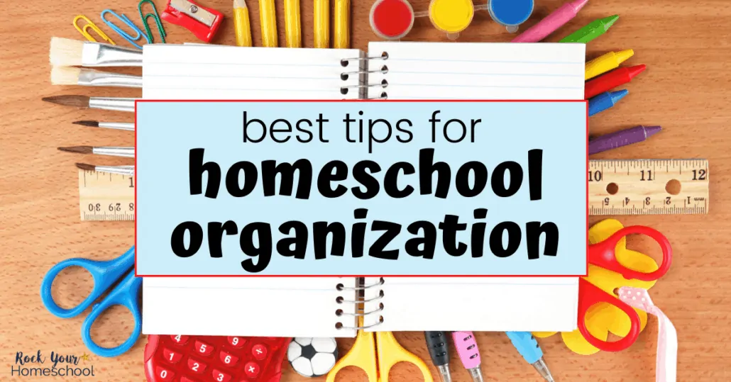 Get it together (& keep it together!) with these smart tips & ideas for homeschool organization.