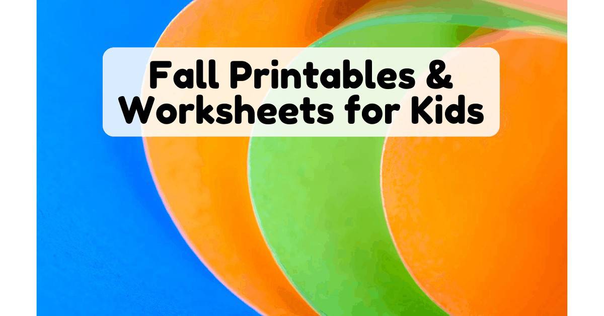 These free printables & worksheets are easy ways to enjoy Fall activities for kids.