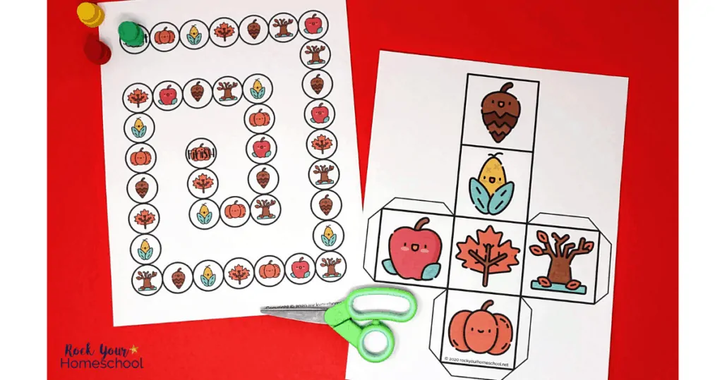 This Fall game for kids is a free printable activity that's perfect for seasonal fun.