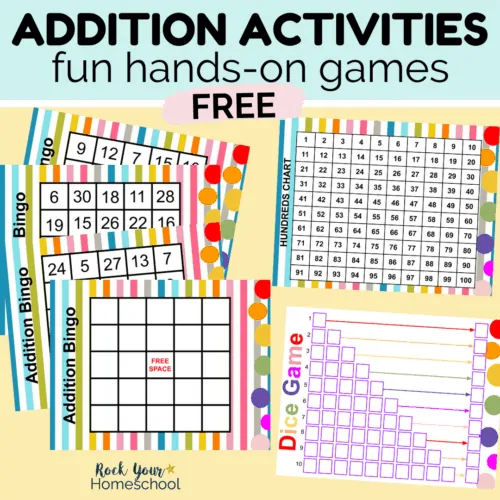 free printable addition activities for hands-on math fun