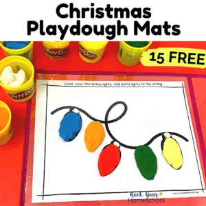 These 15 free Christmas playdough mats are amazing ways to enjoy hands-on holiday fun.