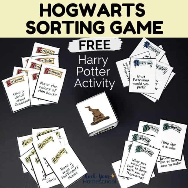 Have some fantastic Harry Potter fun with this free Hogwarts Sorting Game.