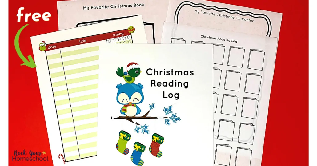 Make this holiday season extra special with this free Christmas reading log pack for kids.