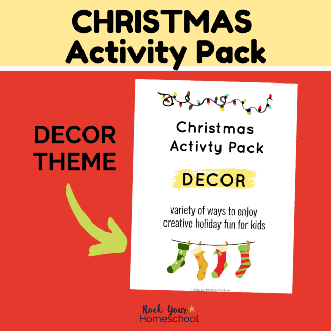This Christmas Activity Pack featuring Decor theme is an awesome way to enjoy special holiday fun with kids.