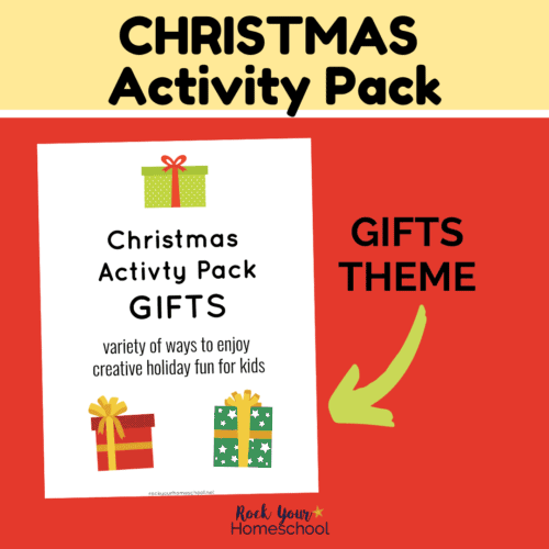 Enjoy holiday fun for kids with this Christmas Activity Pack featuring gifts.