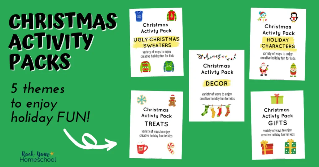 These Christmas Activity Packs with 5 cool themes are amazing ways to enjoy holiday fun for kids.