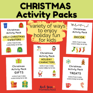 These 5 Christmas activity packs are fantastic ways to enjoy holiday fun for kids.