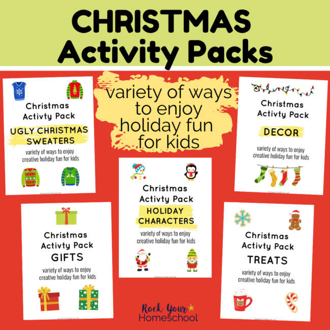 These 5 Christmas activity packs are fantastic ways to enjoy holiday fun for kids.