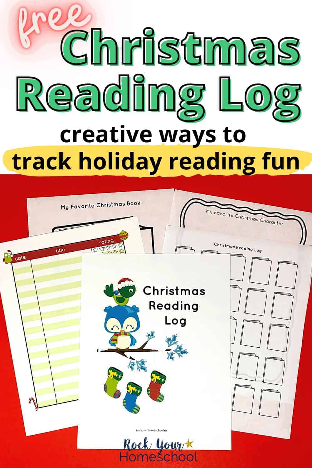 Free Christmas Reading Log Pack for Special Holiday Fun