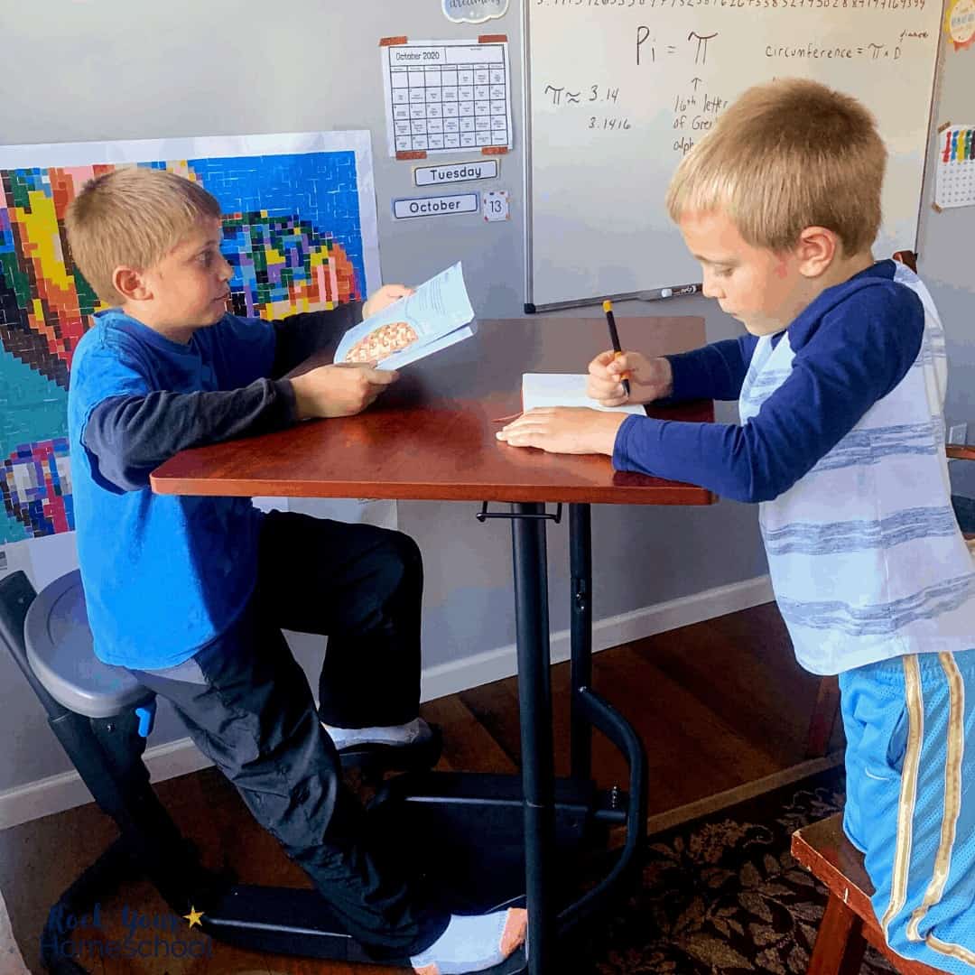 Your kids will love having a bike desk as a creative & fun homeschool tool.