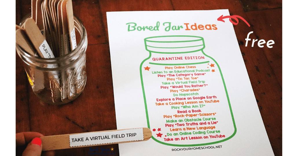 36 Things to Do When Your Kids are Bored, I'm Bored Jar