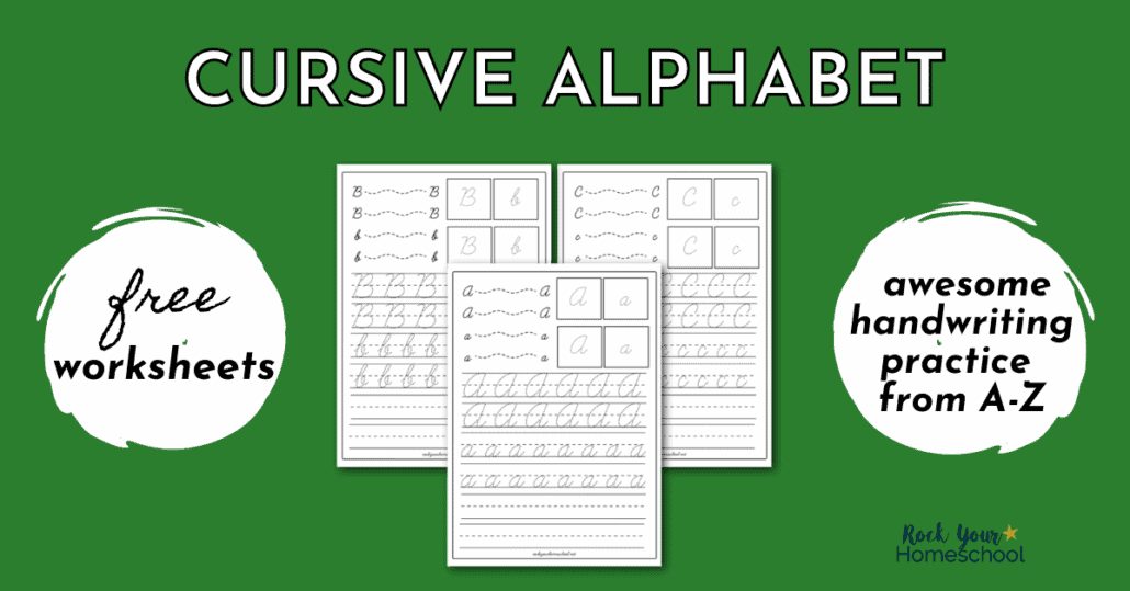 Cursive writing is an important skill for kids to learn. Learn about the benefits of cursive writing & grab this FREE pack of 26 alphabet cursive worksheets.