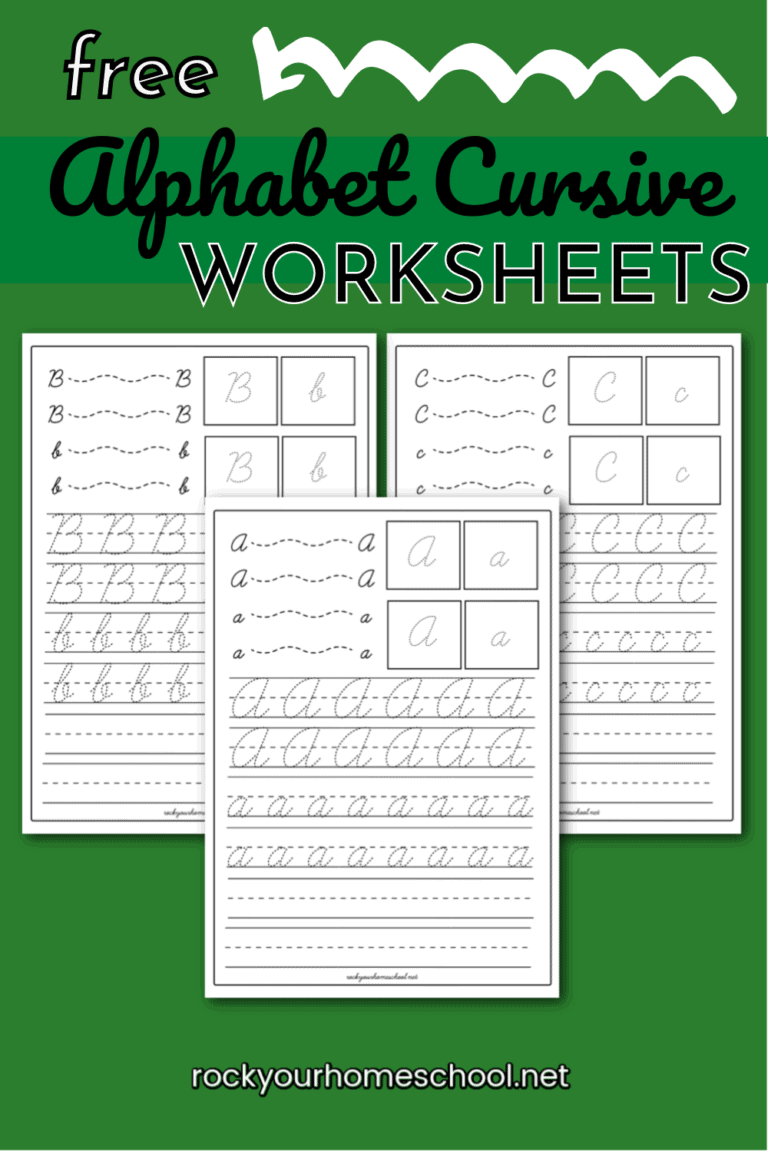Alphabet Cursive Worksheets for Easy Handwriting Practice (Free)