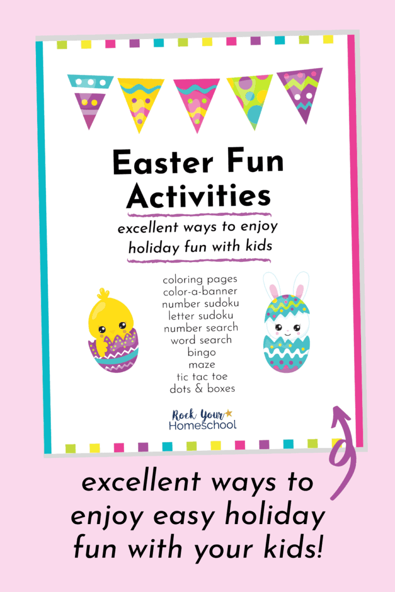 Easter Fun Activities cover to feature the fantastic holiday fun your kids will have with this Easter activities pack