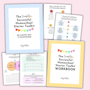 Get a positive start to your homeschooling adventures with The Simply Successful Homeschool Starter Toolkit and Workbook.