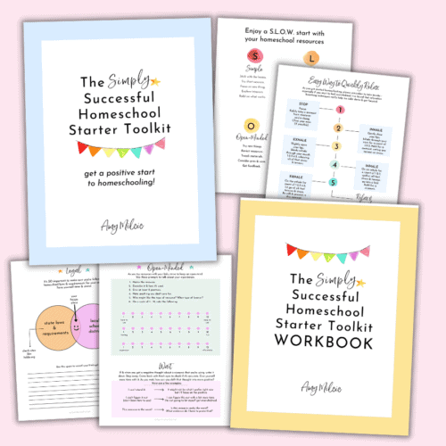 Get a positive start to your homeschooling adventures with The Simply Successful Homeschool Starter Toolkit and Workbook.