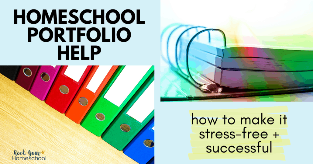 Need some homeschool portfolio help? Get tips, tricks, & information to make the experience stress-free & successful.