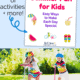 Summer Fun for Kids activity and planner pack cover and girl and boy wearing bike helmets as they smile and ride scooters to feature the fantastic times you'll have with your kids celebrating these summer fun days and more
