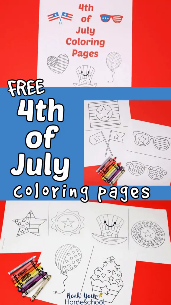 4th of July Coloring Pages with crayons to feature the fantastic holiday fun your kids will have with these free Fourth of July coloring activities