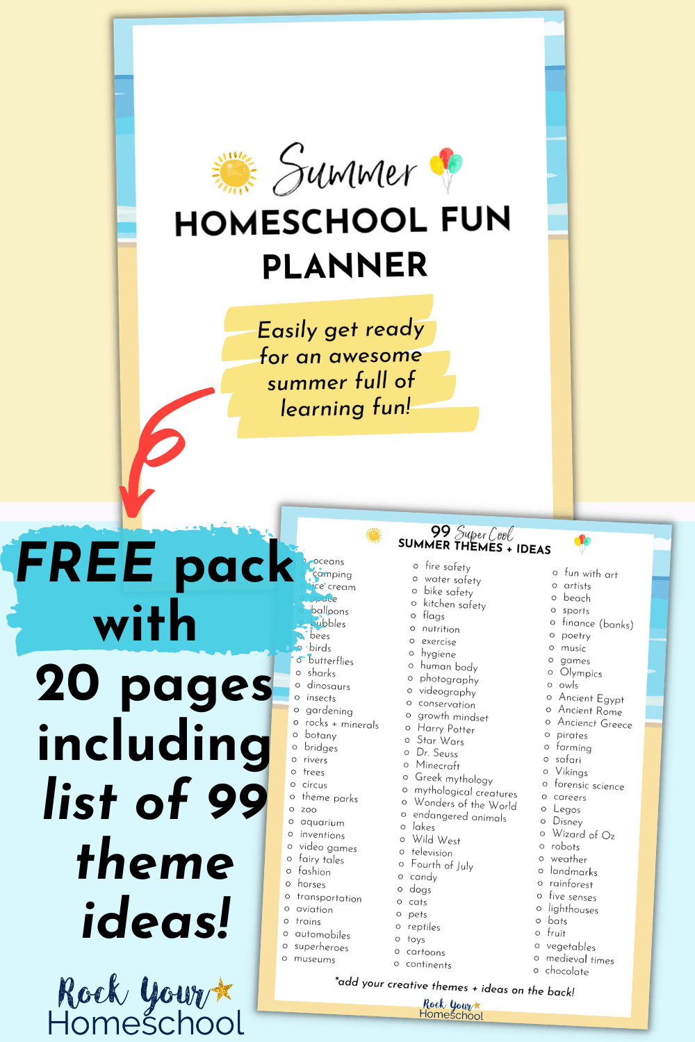 Free Summer Homeschool Fun Activities & Planner - Rock Your Homeschool
