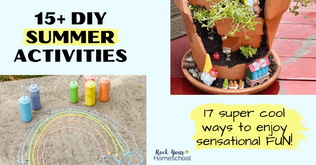 Easily enjoy fantastic fun with these 15+ DIY summer activities for kids.
