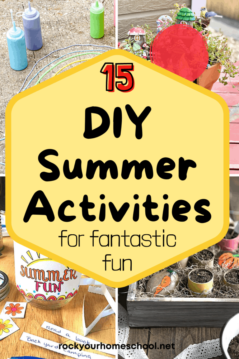 Variety of DIY summer activities for kids and families to feature how you can have a blast this summer without spending a ton of money
