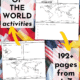 Afghanistand and Zimbabwe flags of the world printable worksheets on world flags background to feature how you'll enjoy tremendous learning adventures with your kids using these world flags activities with 192+ pages of facts sheets, coloring, and more