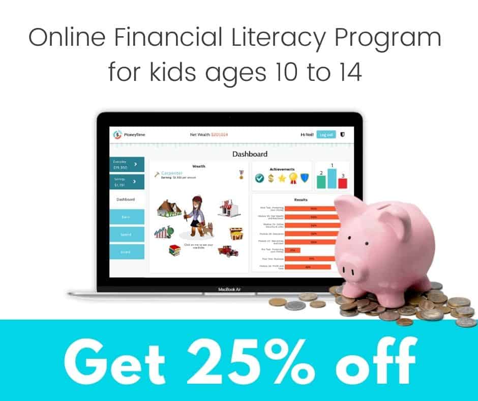 25% off MoneyTime online financial literacy program