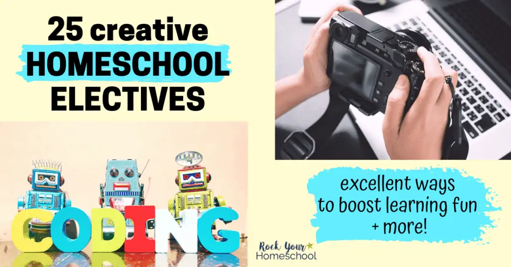 Make the most of learning at home with these 25 creative and fun homeschool elective ideas for all ages.