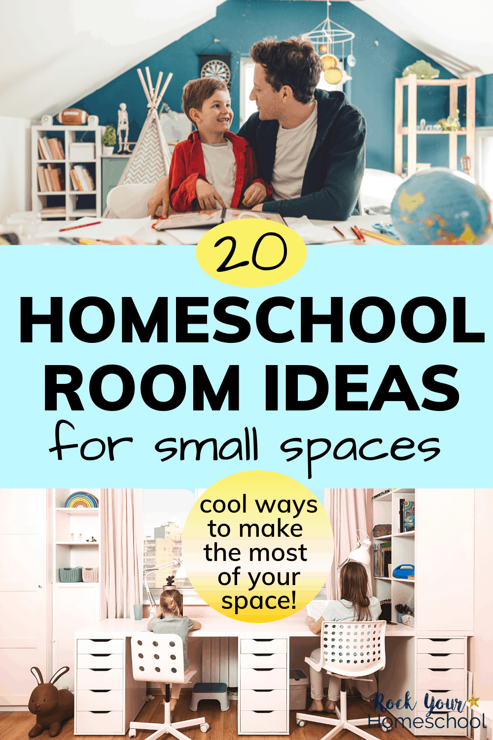 20 Simple & Creative Homeschool Room Ideas for Small Spaces