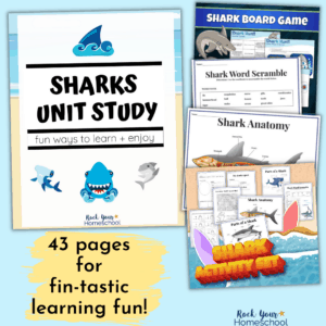 Enjoy fantastic learning fun adventures with this Sharks Unit Study and activities pack.