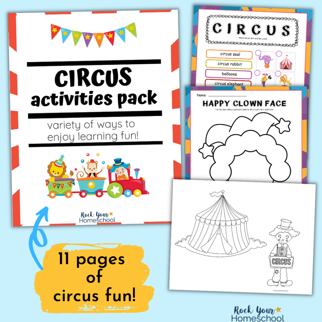 Free Circus Activities Pack of Fun Coloring Pages and More