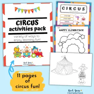 Free circus activities pack to enjoy special learning fun with your kids