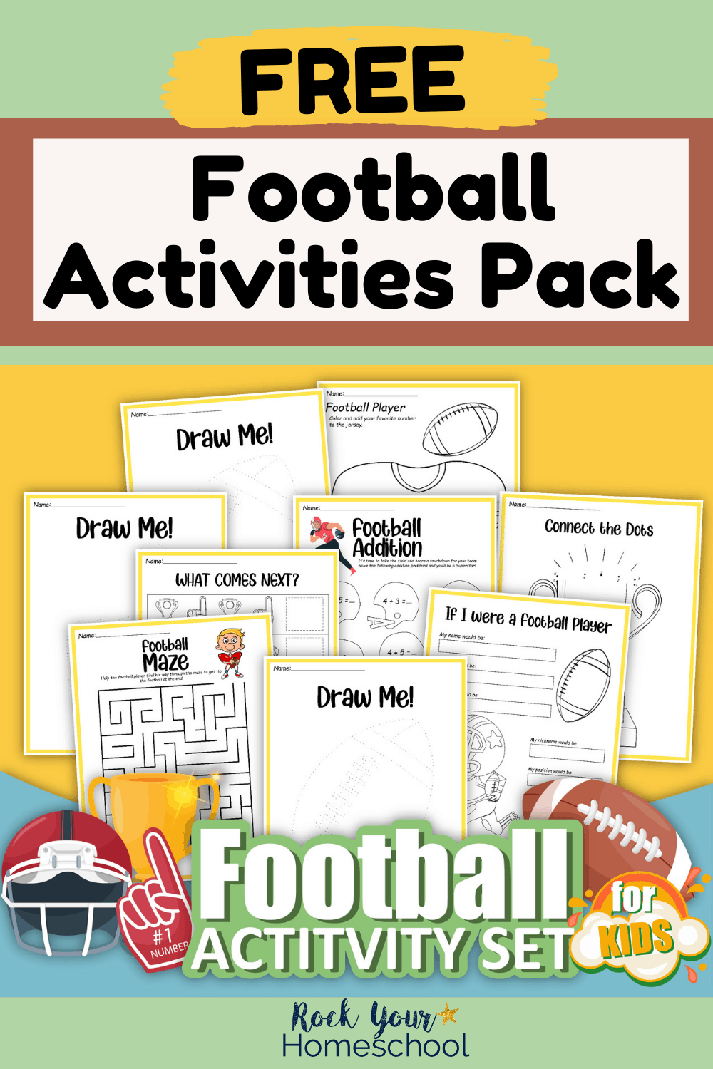 Free Football Printables Pack Full of Coloring Pages and Fun Activities