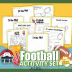 Football Printables Pack of Coloring Pages &amp; Fun Activities (Free)