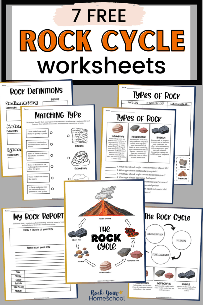 free rock cycle worksheets for simple science fun for your kids