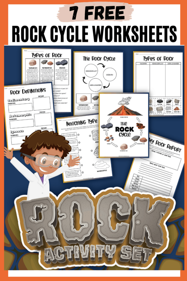 Free Rock Cycle Worksheets for Simple Science Fun for Your Kids