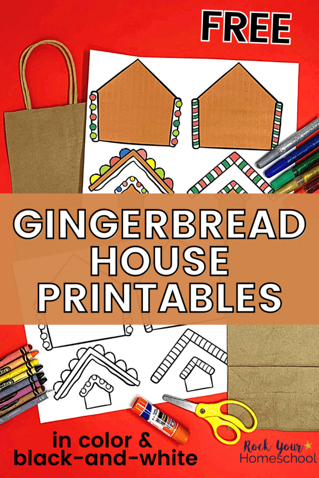 Gingerbread House Printables with Frugal &amp; Fun Ways to Use (Free)