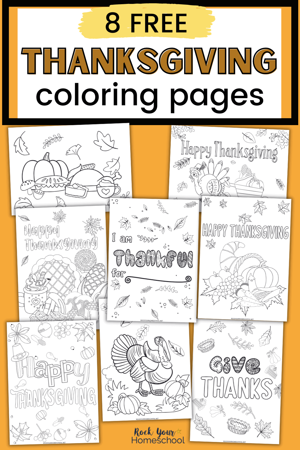 Free Thanksgiving Coloring Pages for Holiday Fun for Tweens and Teens